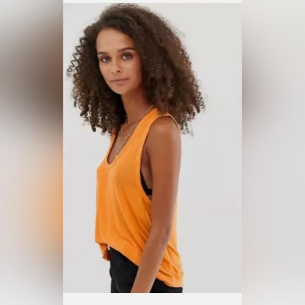 WE THE FREE Take The Plunge Tank, Color Orange Size XS